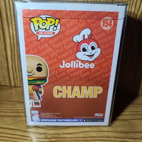 Champ Jollibee Funko Pop AD Icons Vinyl figure (NEW) - Picture 3 of 4